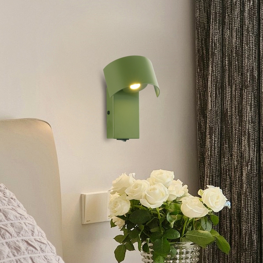 Brilagi - LED-Wandleuchte VASTO LED/3W/230V grün