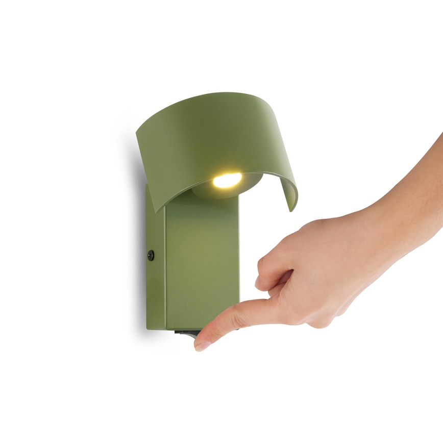 Brilagi - LED-Wandleuchte VASTO LED/3W/230V grün