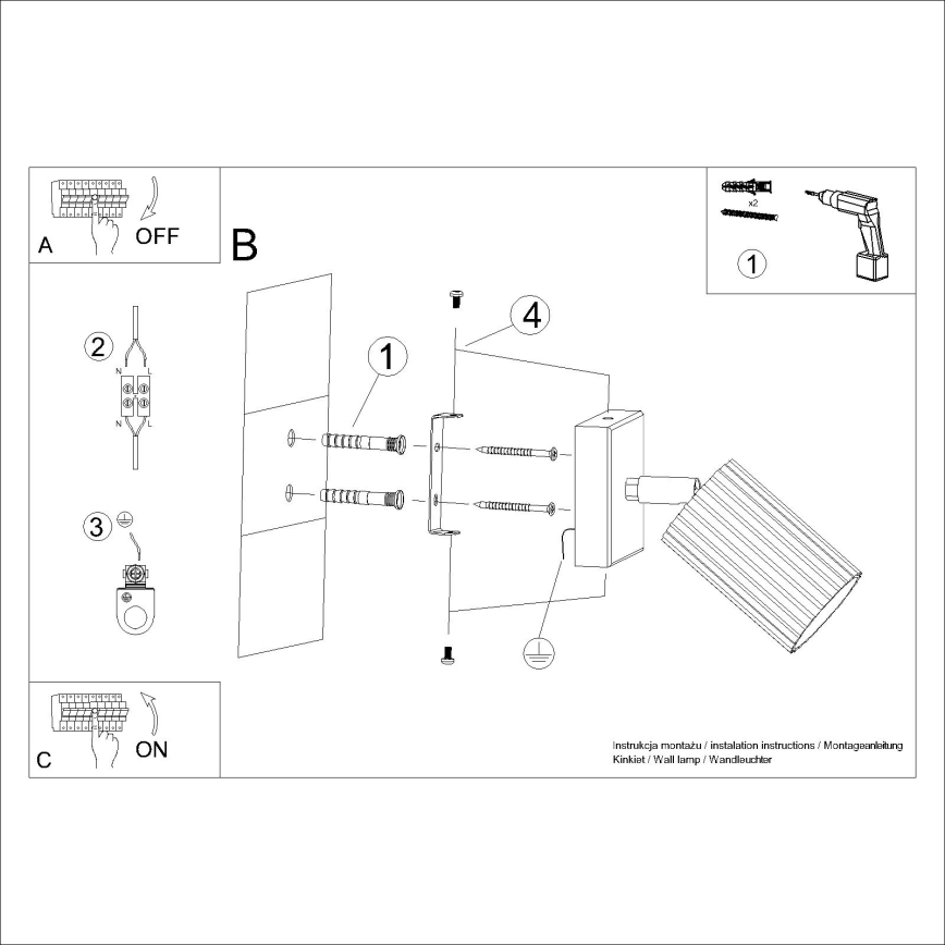 Brilagi - LED-Wandspot CRESTO 1xGU10/10W/230V cremefarben