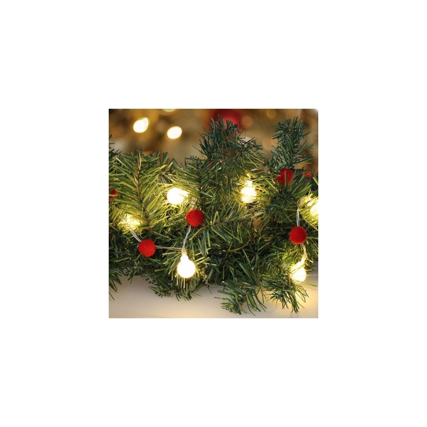 BRILAGI - LED Weihnachts-Lichterkette 20xLED/2xAA 1,8m warmweiß