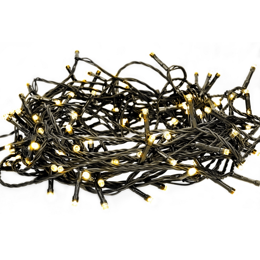 BRILAGI - LED-Weihnachts-Lichterkette für den Außenbereich 100 LEDs/8 Funktionen 13 m IP44 warmweiß