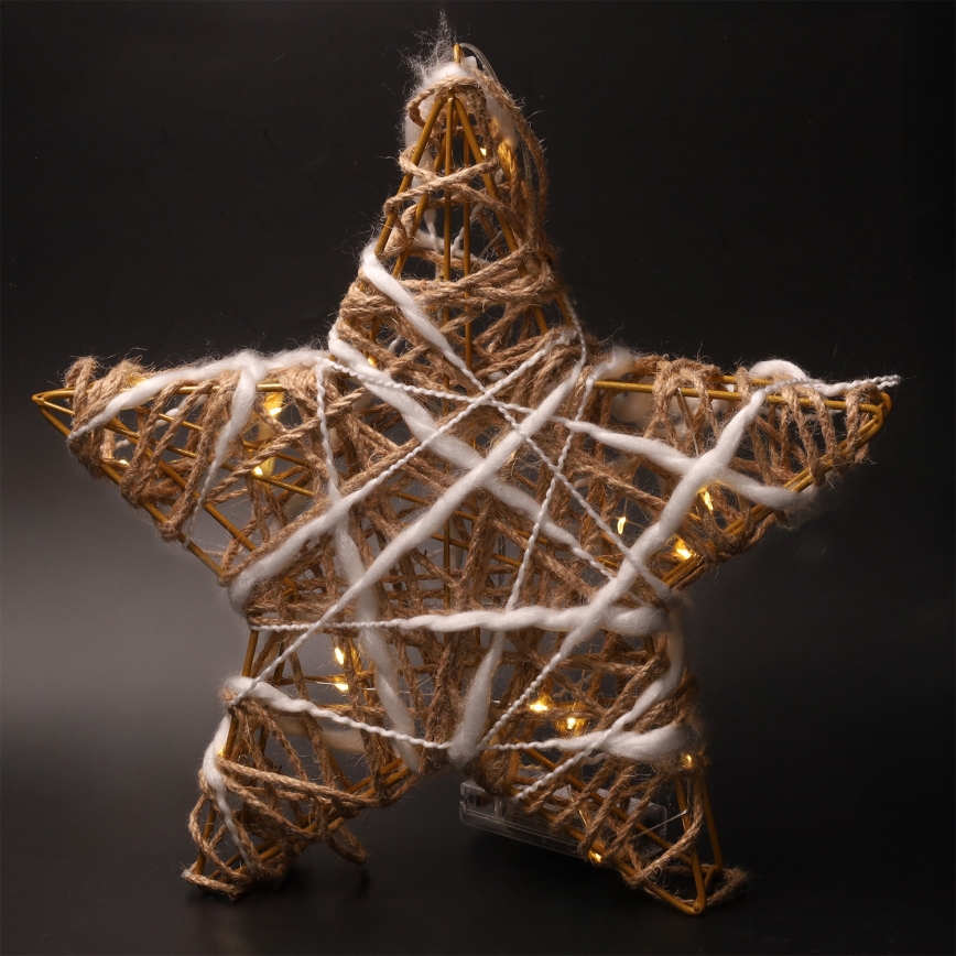 Brilagi - LED Weihnachtsdekoration LED/2xAA 30x28 cm Stern