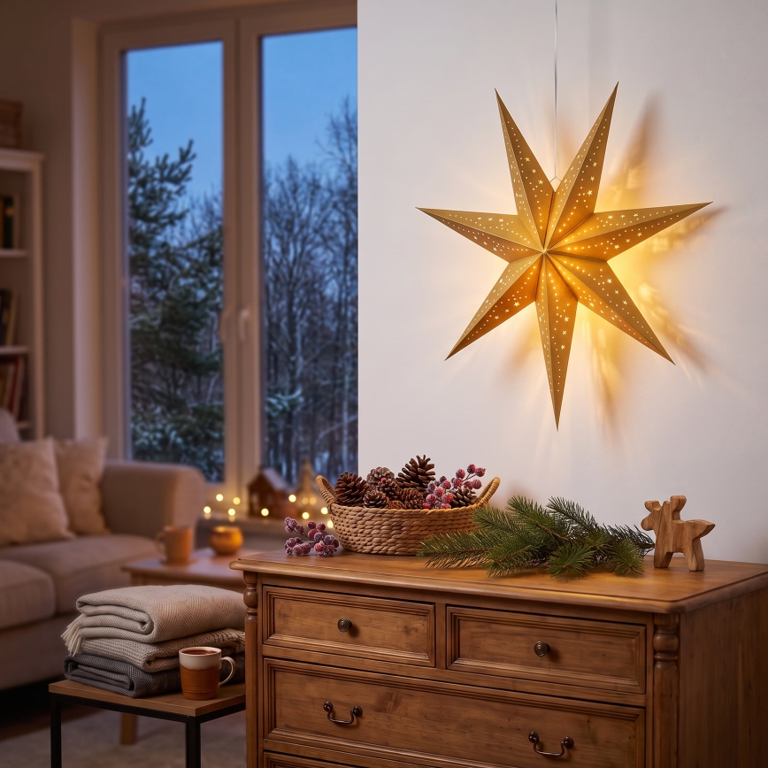 BRILAGI - LED-Weihnachtsdekoration LED/2xAA 60 cm Stern