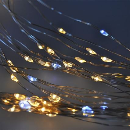 Brilagi - LED Weihnachtsvorhang 300xLED/8 Funktionen/3xAA/USB 1,2m warmweiß