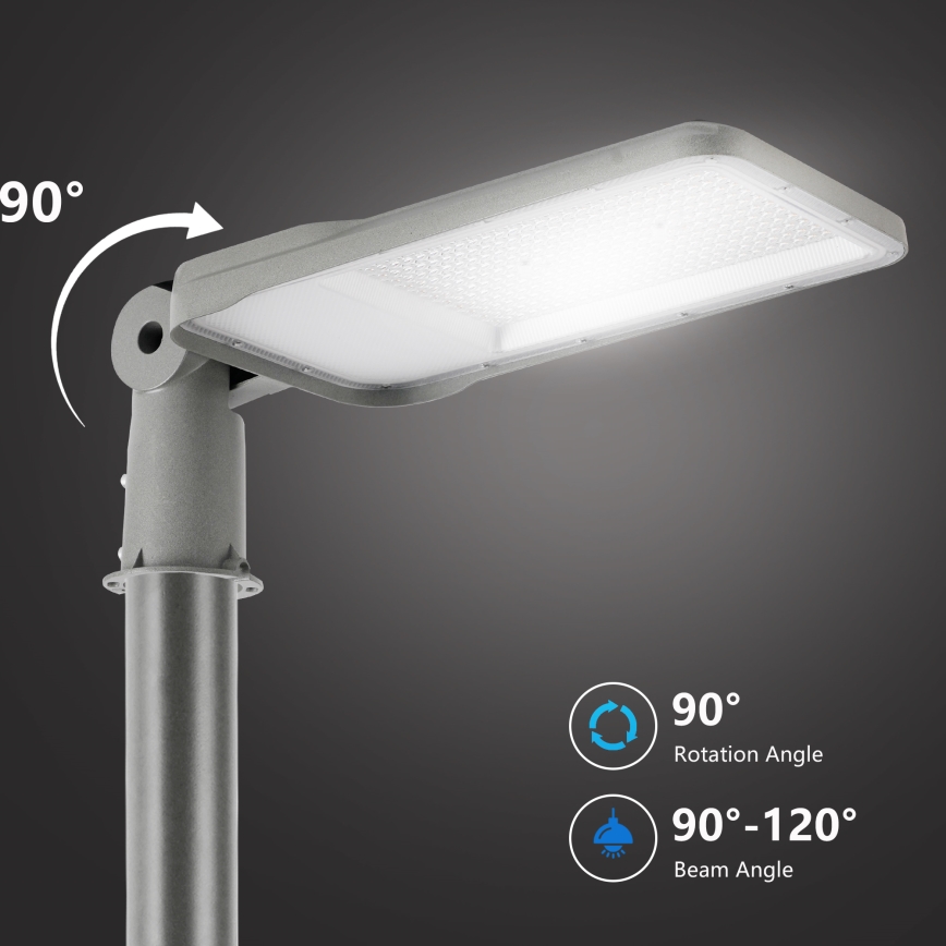 Brilagi - Lampadaire LED d'extérieur avec mât articulé 3 m URBANLIGHT LED/200W/230V gris IP65