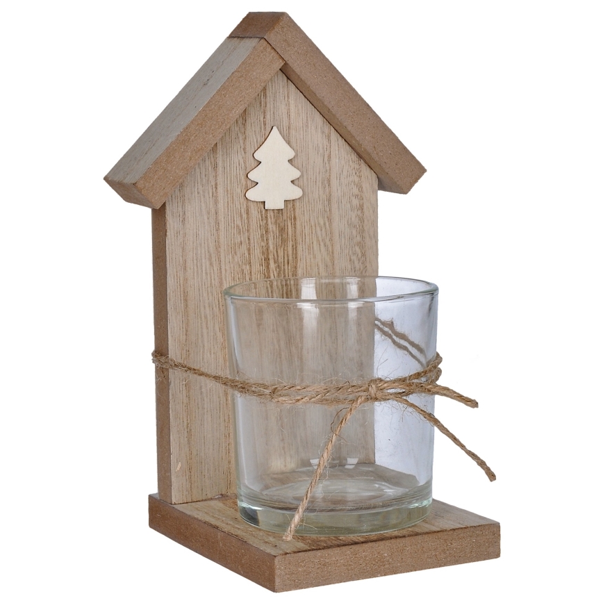 Brilagi - Legno tea chiaro a candela holder