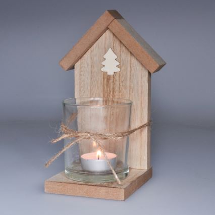 Brilagi - Legno tea chiaro a candela holder