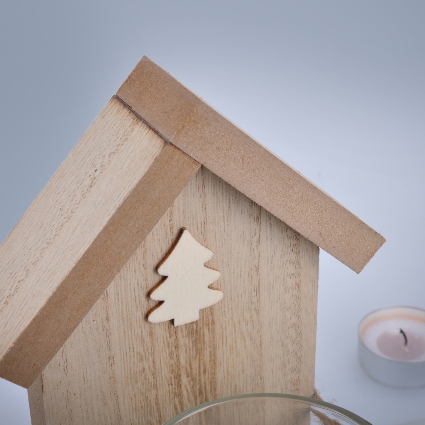 Brilagi - Legno tea chiaro a candela holder