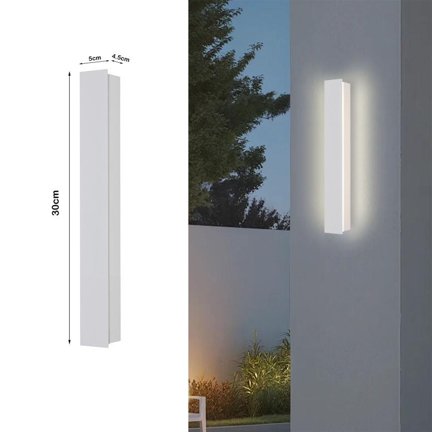 Brilagi - LED-Außenwandleuchte LINEAR LED/8W/230V 3000K IP65 30 cm weiß CRI 90