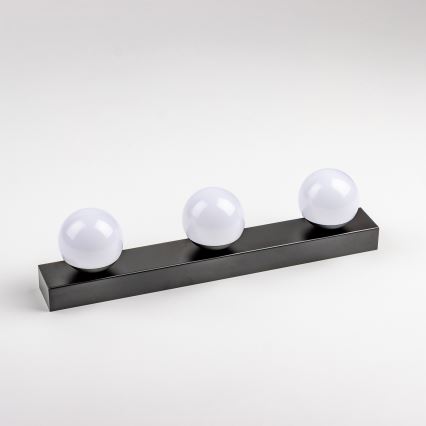 BRILAGI - ENSEMBLE 2x Applique murale LED pour salle de bains HOLLYWOOD 3xLED/3W/230V 39 cm IP44 noires