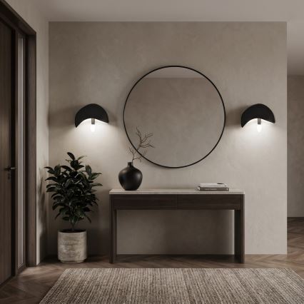 Brilagi - Lot de 2 appliques murales WABI SABI 1xE14/40W/230V noires