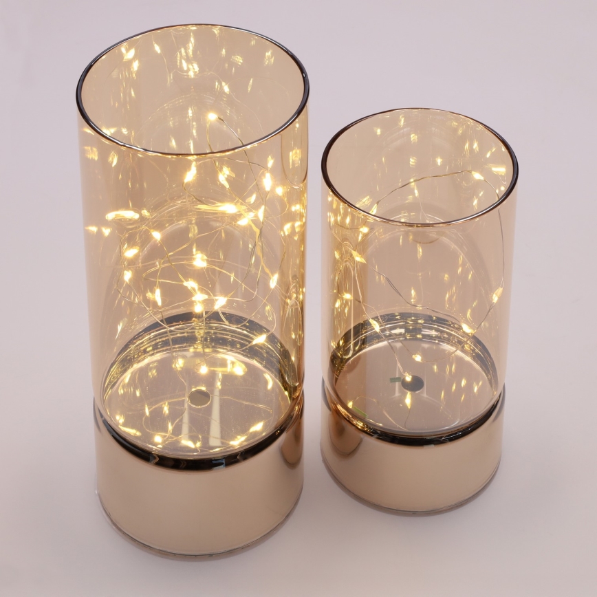 Brilagi - LOT DE 2 décorations de Noël LED, alimentation 3xAA + 2xAA