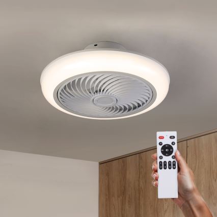 Brilagi - LED Plafoniera dimmerabile con ventilatore LED/30W/230V 3000-6500K bianco + telecomando