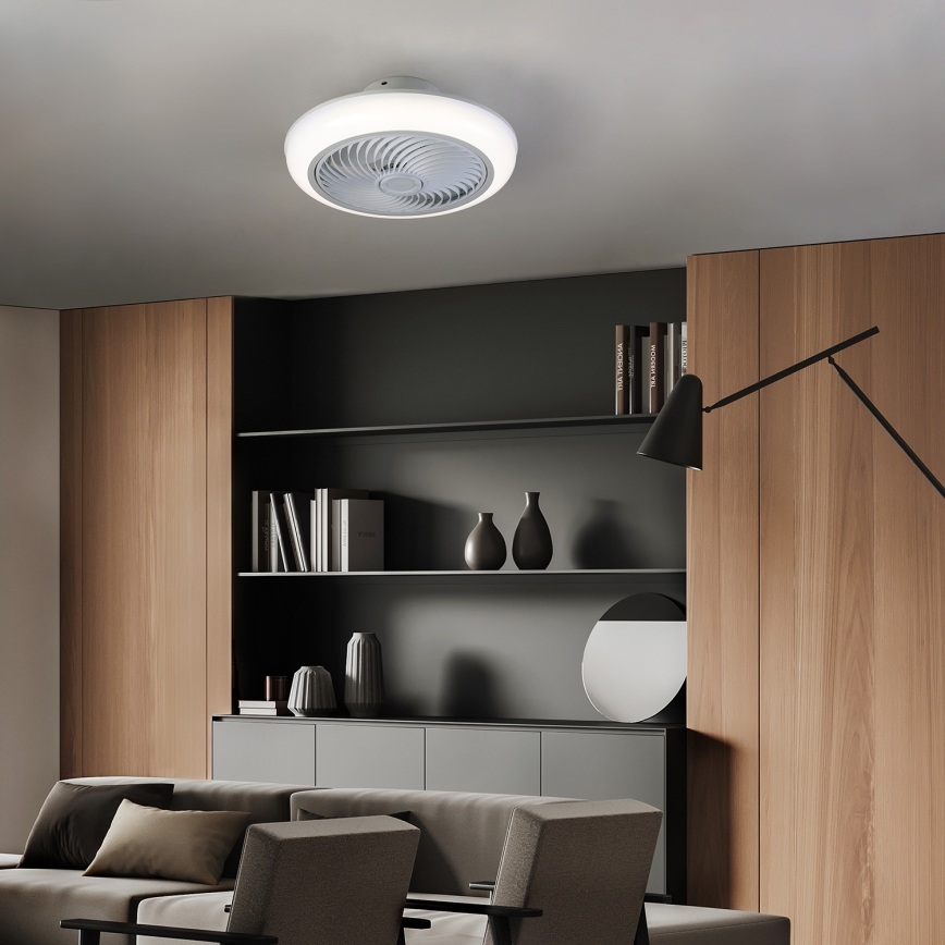 Brilagi - LED Plafoniera dimmerabile con ventilatore LED/30W/230V 3000-6500K bianco + telecomando
