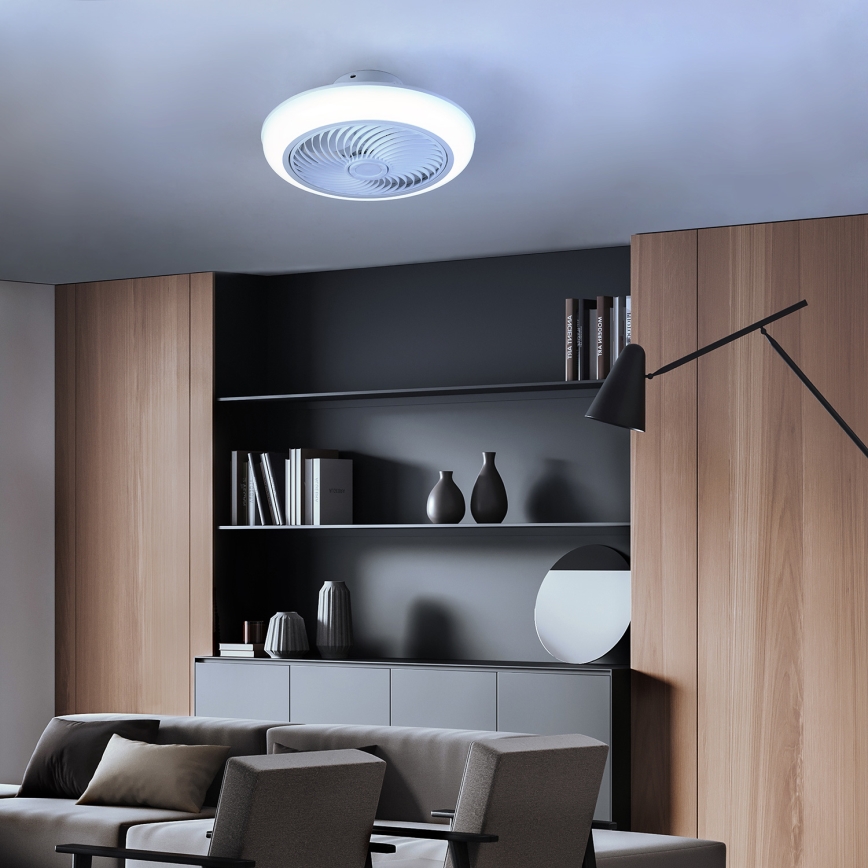 Brilagi - LED Plafoniera dimmerabile con ventilatore LED/30W/230V 3000-6500K bianco + telecomando