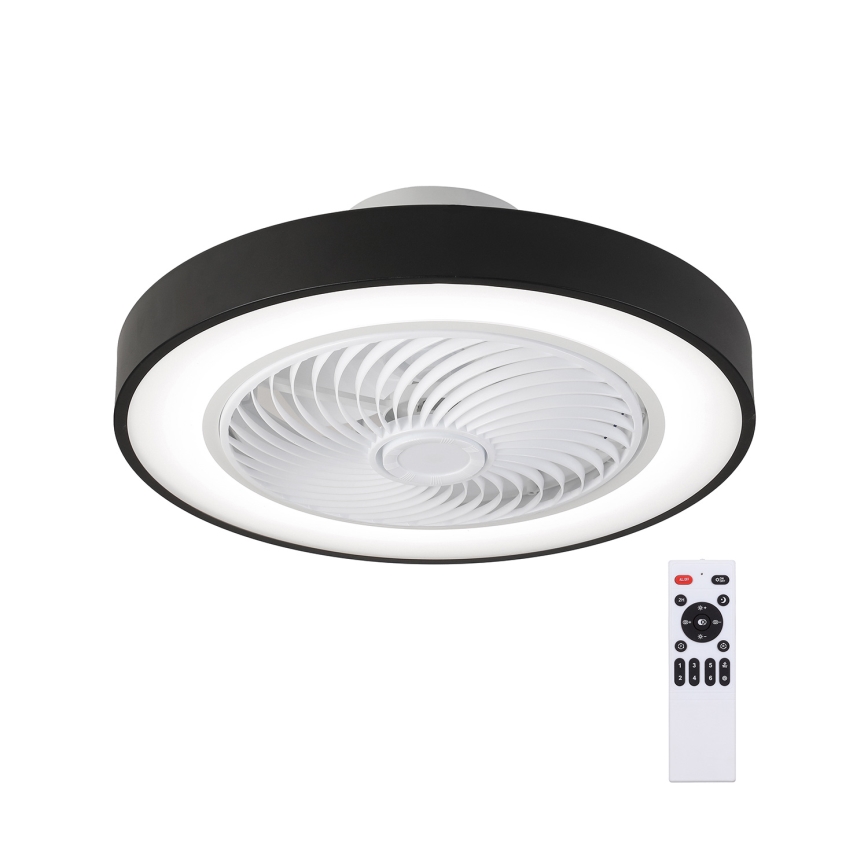 Brilagi - LED Plafoniera dimmerabile con ventilatore LED/30W/230V 3000-6500K nero + telecomando
