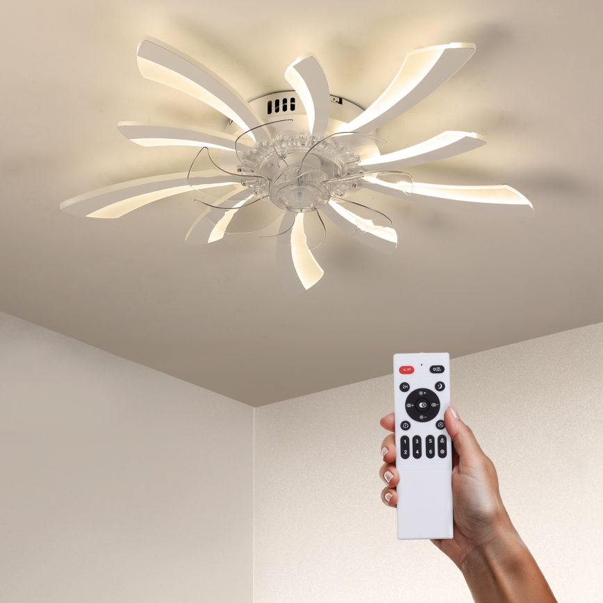 Brilagi - LED Plafoniera dimmerabile con ventilatore LED/50W/230V 3000-6500K bianco + telecomando