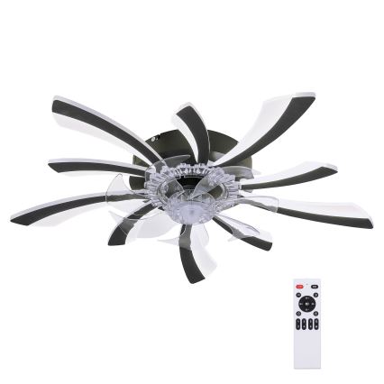 Brilagi - LED Plafoniera dimmerabile con ventilatore LED/50W/230V 3000-6500K nero + telecomando