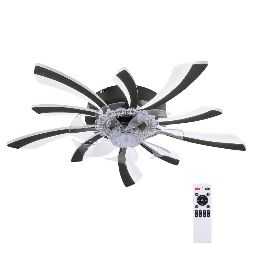 Brilagi - LED Plafoniera dimmerabile con ventilatore LED/50W/230V 3000-6500K nero + telecomando