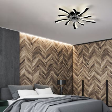 Brilagi - LED Plafoniera dimmerabile con ventilatore LED/50W/230V 3000-6500K nero + telecomando