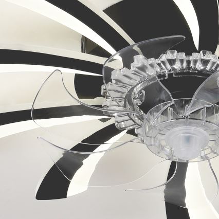 Brilagi - LED Plafoniera dimmerabile con ventilatore LED/50W/230V 3000-6500K nero + telecomando