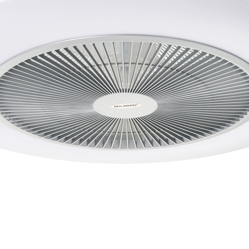 Brilagi - Luce LED dimmerabile con ventola AURA LED/38W/230V 3000-6000K argento + telecomando