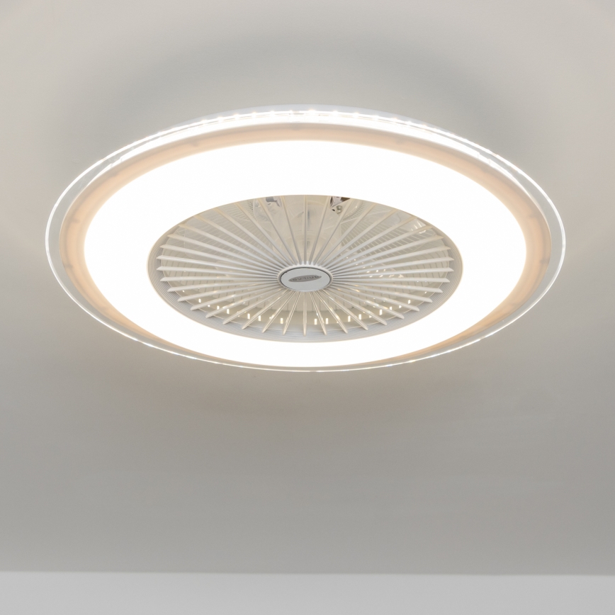 Brilagi - Luce LED dimmerabile con ventola RONDA LED/48W/230V 3000-6000K bianco + telecomando