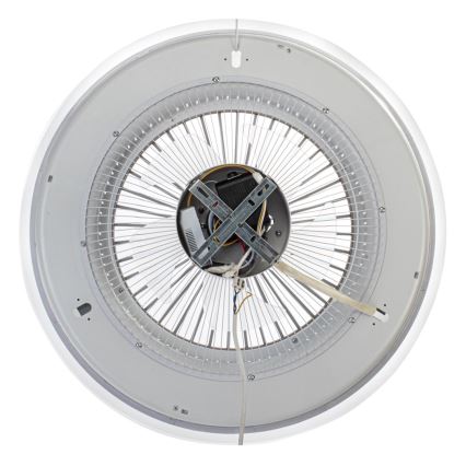 Brilagi - Luce LED dimmerabile con ventola RONDA LED/48W/230V 3000-6000K nero + telecomando