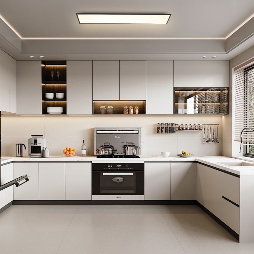 Brilagi - Plafoniera LED dimmerabile SLIMFRAME LED/58W/230V 120x30 cm 3000-6000K nero + telecomando