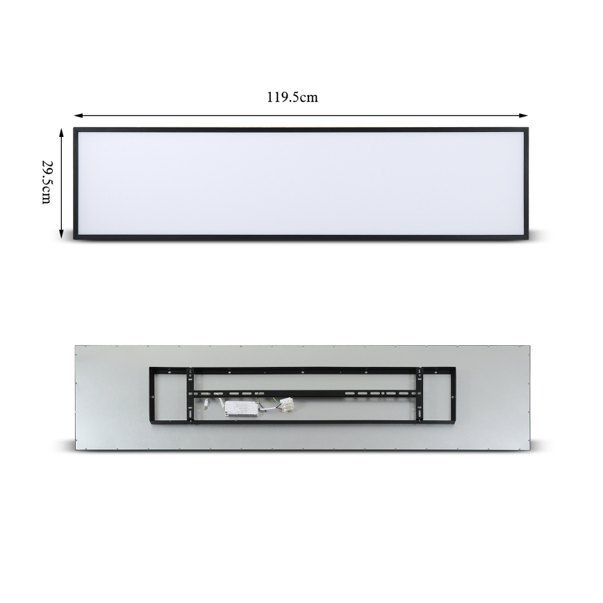 Brilagi - Plafoniera LED dimmerabile SLIMFRAME LED/58W/230V 120x30 cm 3000-6000K nero + telecomando