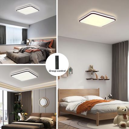 Brilagi - Plafoniera LED dimmerabile SMART LED/36W/230V 3000-6000K 45x45 cm Wi-Fi Tuya + telecomando