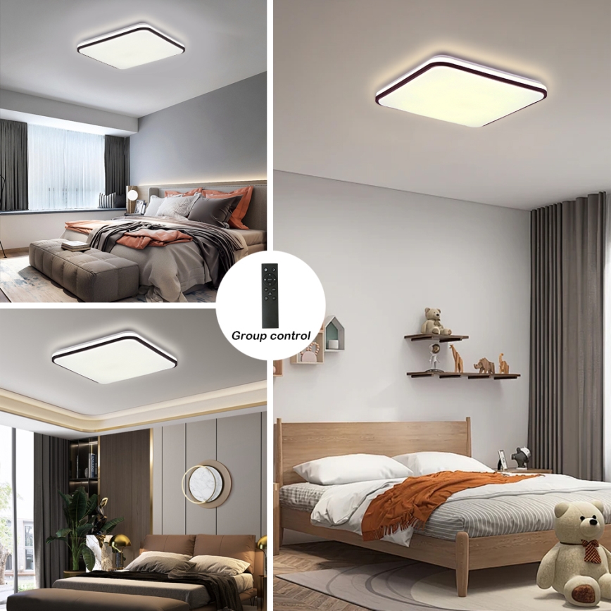 Brilagi - Plafoniera LED dimmerabile SMART LED/36W/230V 3000-6000K 45x45 cm Wi-Fi Tuya + telecomando