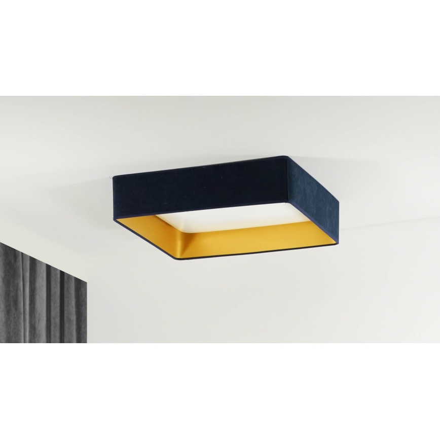Brilagi - Plafoniera LED dimmerabile VELVET SQUARE SMART LED/36W/230V 2700-6500K Wi-Fi Tuya + telecomando blu scuro