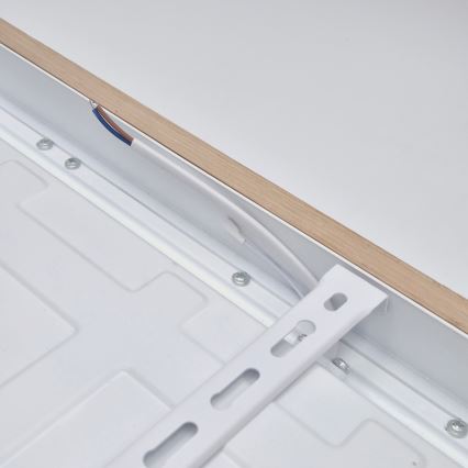 Brilagi - Plafoniera LED dimmerabile da bagno WOODY FRAME LED/50W/230V quercia 60x60 cm 3000-6000K IP44 + telecomando