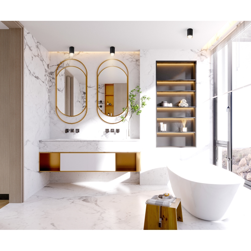 Brilagi - Luce Spot da bagno SELE 1xGU10/30W/230V IP44 nero