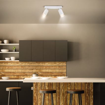 Brilagi - Luce Spot da bagno SELE 2xGU10/30W/230V IP44 bianco
