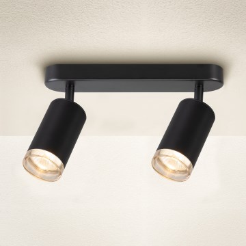 Brilagi - Luce Spot da bagno SELE 2xGU10/30W/230V IP44 nero