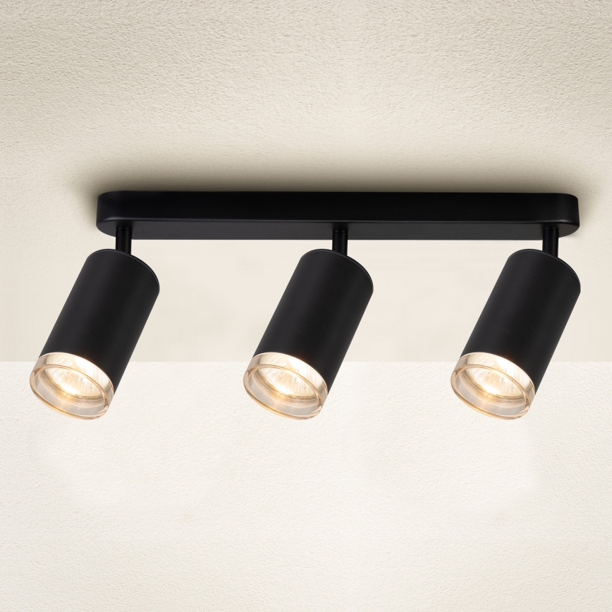 Brilagi - Luce Spot da bagno SELE 3xGU10/30W/230V IP44 nero