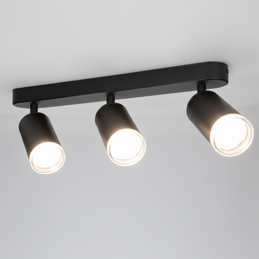 Brilagi - Luce Spot da bagno SELE 3xGU10/30W/230V IP44 nero