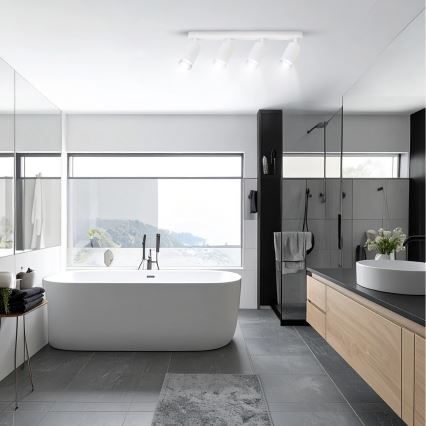 Brilagi - Luce Spot da bagno SELE 4xGU10/30W/230V IP44 bianco
