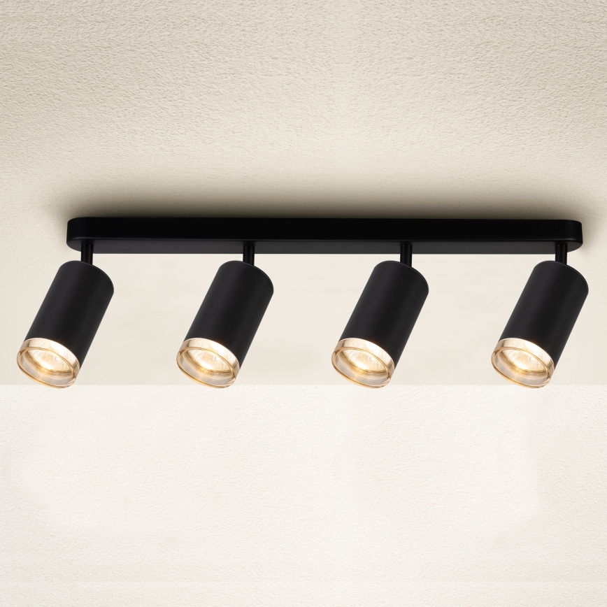 Brilagi - Luce Spot da bagno SELE 4xGU10/30W/230V IP44 nero