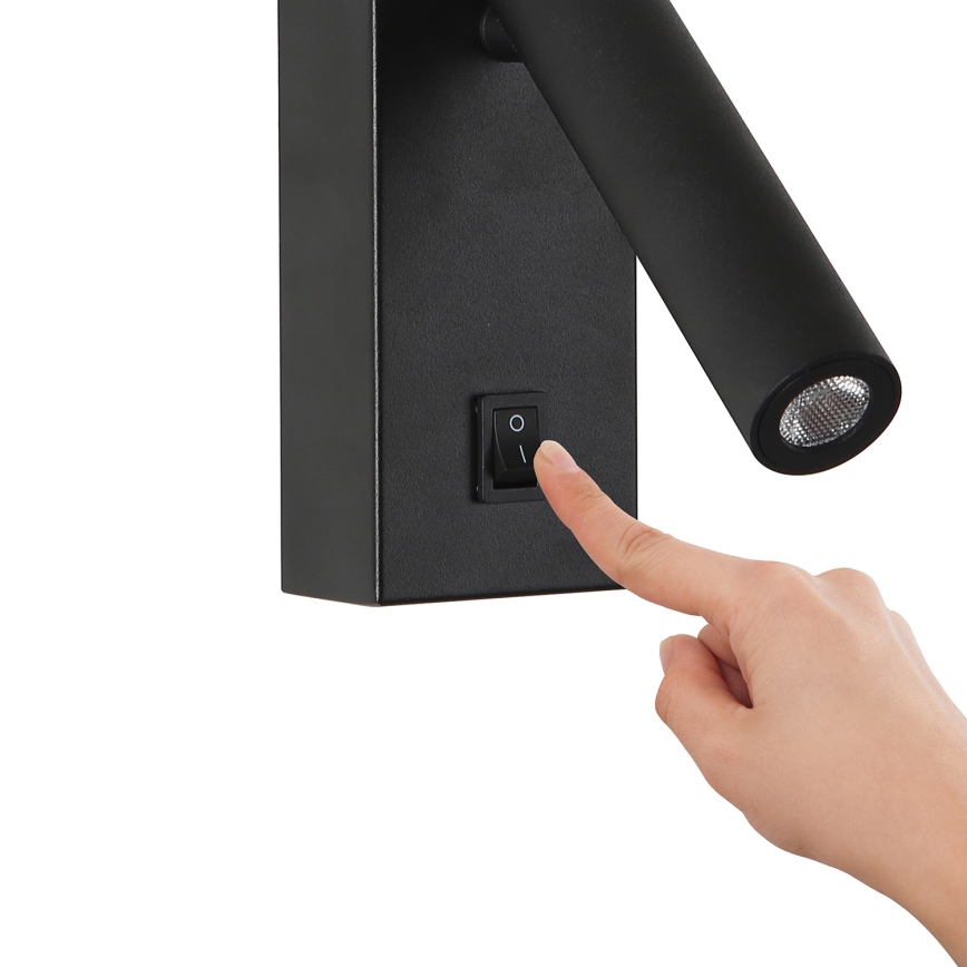 Brilagi - Luce Spot da parete a LED MAYA LED/3W/230V 4000K nero