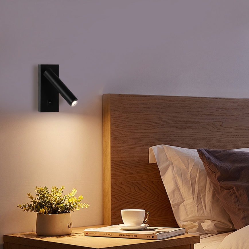 Brilagi - Faretto LED dimmerabile a parete MAYA 1xG9/4W/230V nero 2700-6500K Wi-Fi Tuya