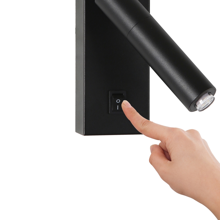 Brilagi - Faretto LED dimmerabile a parete MAYA 1xG9/4W/230V nero 2700-6500K Wi-Fi Tuya