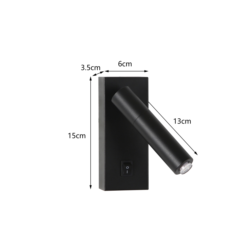 Brilagi - Faretto LED dimmerabile a parete MAYA 1xG9/4W/230V nero 2700-6500K Wi-Fi Tuya