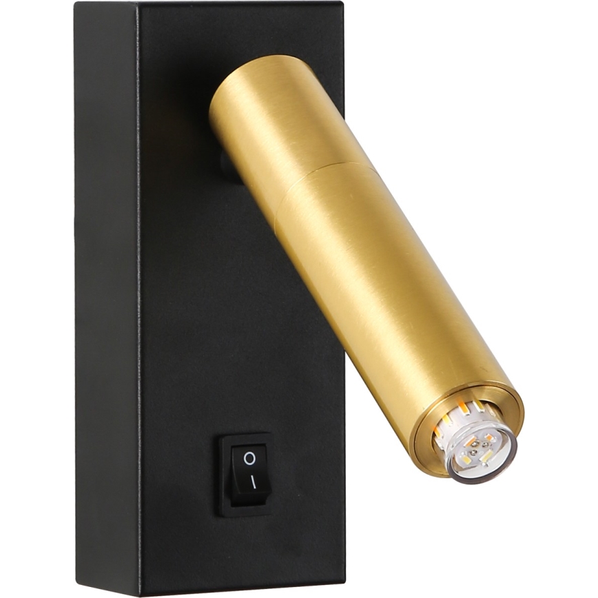 Brilagi - Luce Spot da parete LED dimmerabile MAYA 1xG9/4W/230V nero/oro 2700-6500K Wi-Fi Tuya