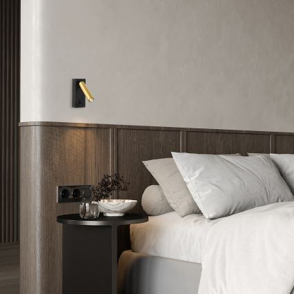 Brilagi - Luce Spot da parete LED dimmerabile MAYA 1xG9/4W/230V nero/oro 2700-6500K Wi-Fi Tuya