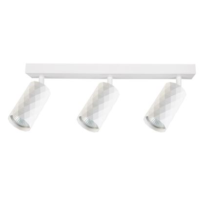 Brilagi - Luminaire à 3 spots SELE DIAMANT 3xGU10/30W/230V blanc