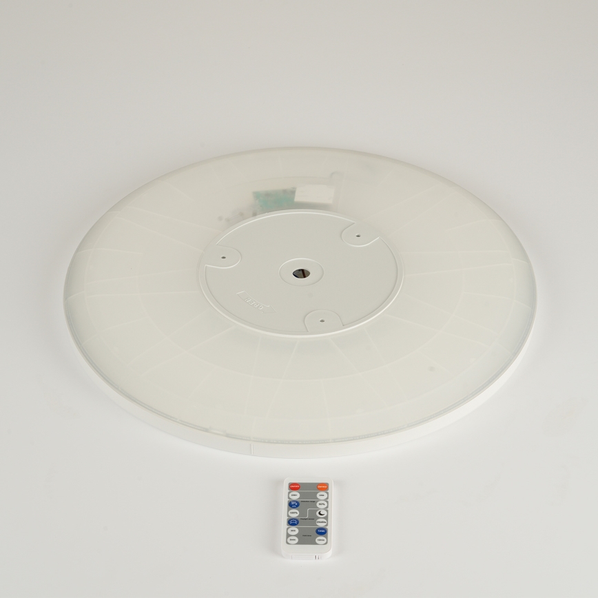Brilagi - Luminaire à intensité variable avec détecteur de mouvement et de crépuscule ULTRA SLIM LED/24W/230V d. 42 cm + Télécommande