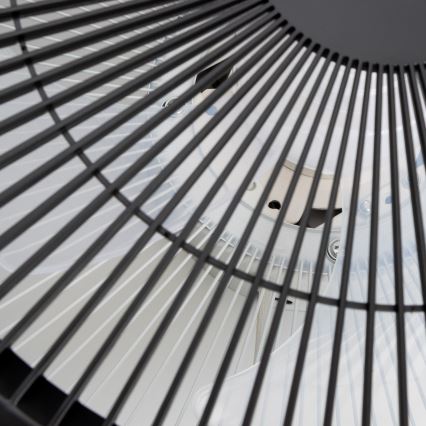 Brilagi - Luminaire à intensité variable avec ventilateur AURA LED/38W/230V 3000-6000K noir + télécommande